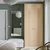 PAX / FORSAND Garderober, bela/belo b. im. hrastovine, 100x60x236 cm