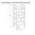 Hanah Home stalak za gramofon CPT4847-50, 50 cm, orah