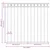 Vidaxl Element Ograje ASSEN Bela 170 x 150 cm Jeklo