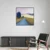 Canvas Slika na platnu Plavo drvo, 60x60cm, Sa ramom, Crni