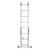 FORCEKRAFT dvostranska aluminijasta večnamenska lestev 2X8 stopnic FS-52851