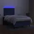 shumee Box spring postelja z vzmetnico LED modra 120x200 cm blago
