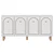Hanah Home Konzolni sto Midmod, 150x73x36 cm, Beli