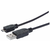 USB 2.0 priključni kabel [1x USB 2.0 - 1x USB 2.0] 1,8 m črn