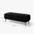 Hanah Home Rena tapacirana klupa s prostorom za odlaganje 90 × 45 × 30 cm, crna