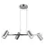 Opviq Luster Oktano-51-04, O6, 12cm, IP20 Srebrne boje