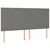 Vidaxl Posteljni okvir brez vzmetnice temno siv 200x200 cm blago