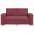 Vidaxl Dvosed vinsko rdeč 160x78x84 cm blago