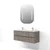 Skye Decor Set kupatilskog ormarića sa umivaonikom i ogledalom, 2 dela, Bež