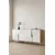 Hanah Home komoda Evva 150, 150 cm, hrast Sapphire / srebrna / bela
