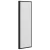 Tuš paravan Crna 132 x 2 x 140 cm Aluminij i PP