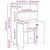 Vidaxl Visok predalnik Rjava 60 x 36 x 110 cm Konstruiran les