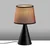 Opviq Stona lampa Kona-15481, Crno-braon
