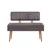 HANAH HOME Trpezarijski set Vina 0701 4 AnthraciteAtlantic