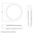 DAWN LED Plafonjera CdLED24, 24/20/16W, 3000/4000/6500K, IP65, Bela