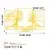 Wallity Zidna dekoracija Golden Triple Root Human 1, 116 x 71 cm, Zlatne boje