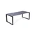 IWHOME Elegantni Vrtni Set POSEIDON - Antracit Miza + 6 Stolov MADRID