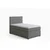 MID.YOU BOXSPRING POSTELJA 90 cm x 200 cm , tekstil, leseni material siva