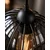 Luster na kablu SOLO BLACK 3x E27/60W/230V, prečnik 30 cm