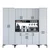 Hanah Home Komoda 220x198,6x40cm Bela
