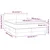 Vidaxl Box spring postelja z vzmetnico LED temno rjava 140x200cm blago