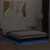 Okvir za krevet s LED svjetlima crni 120 x 190 cm drveni
