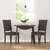 vidaXL Jedilni stoli z blazinami 2 kosa Brown Solid Wood Rubber