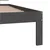 shumee vidaXL Posteljni okvir siv masiven borov les 90 x 200 cm