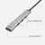 ACT AC6325 4-portni 3xUSB 2.0 1x 3.0 HUB siv 5Gbps aluminium