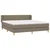 Vidaxl Box spring postelja z vzmetnico taupe 160x200 cm blago