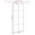 Klizna vrata s priborom 90 x 205 cm od ESG stakla i aluminija