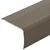 Vidaxl Robniki za stopnice 10 kos Rjava 67 x 3 x 2 cm Aluminij