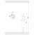 Opviq W 035 Zidna lampa, Crna