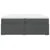 Vidaxl Box spring postelja z vzmetnico temno siva 200x200 cm blago