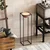 Aberto Design Dekorativna saksija GED-020-B, 80 cm, O 26 cm ,, Crno-terakota