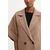 Volnen plašč Weekend Max Mara PERA ženski, rjava barva, 2525086021600