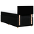 vidaXL vidaXL Box spring postelja z vzmetnico črn 90x190 cm blago, (21291249)