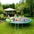 Homestar Trampolin premera 426 cm z zeleno oblogo