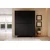 Garderobna omara Nicole 150 3D - črna