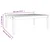 vidaXL Vrtna miza 121x82,5x45 cm trdna borovina