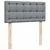 Vidaxl Box spring postelja z vzmetnico svetlo siv 100x200 cm blago