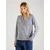 VERO MODA Bluza BUMPY, modra, bela
