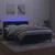 Vidaxl Box spring postelja z vzmetnico LED tem. zelena 140x200cm žamet