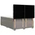 Vidaxl Box spring postelja z vzmetnico taupe 160x200 cm blago