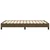 Vidaxl Posteljni okvir brez vzmetnice temno rjava 120x190 cm blago