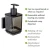 WENKO 71444800 - Dozator tečnog sapuna VACUUM-LOC QUADRO ED 7,5x16 cm crni