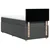 Vidaxl Box spring postelja z vzmetnico temno siva 90x190 cm blago