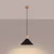 Sollux SL.1320 - Crni luster na sajli JAGA, 1xE27/15W/230V, prečnik 30 cm