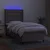 Krevet box spring s madracem LED smeđesivi 100x200 cm tkanina