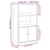 Visoka komoda crna 62 x 32 x 103,5 cm od konstruiranog drva